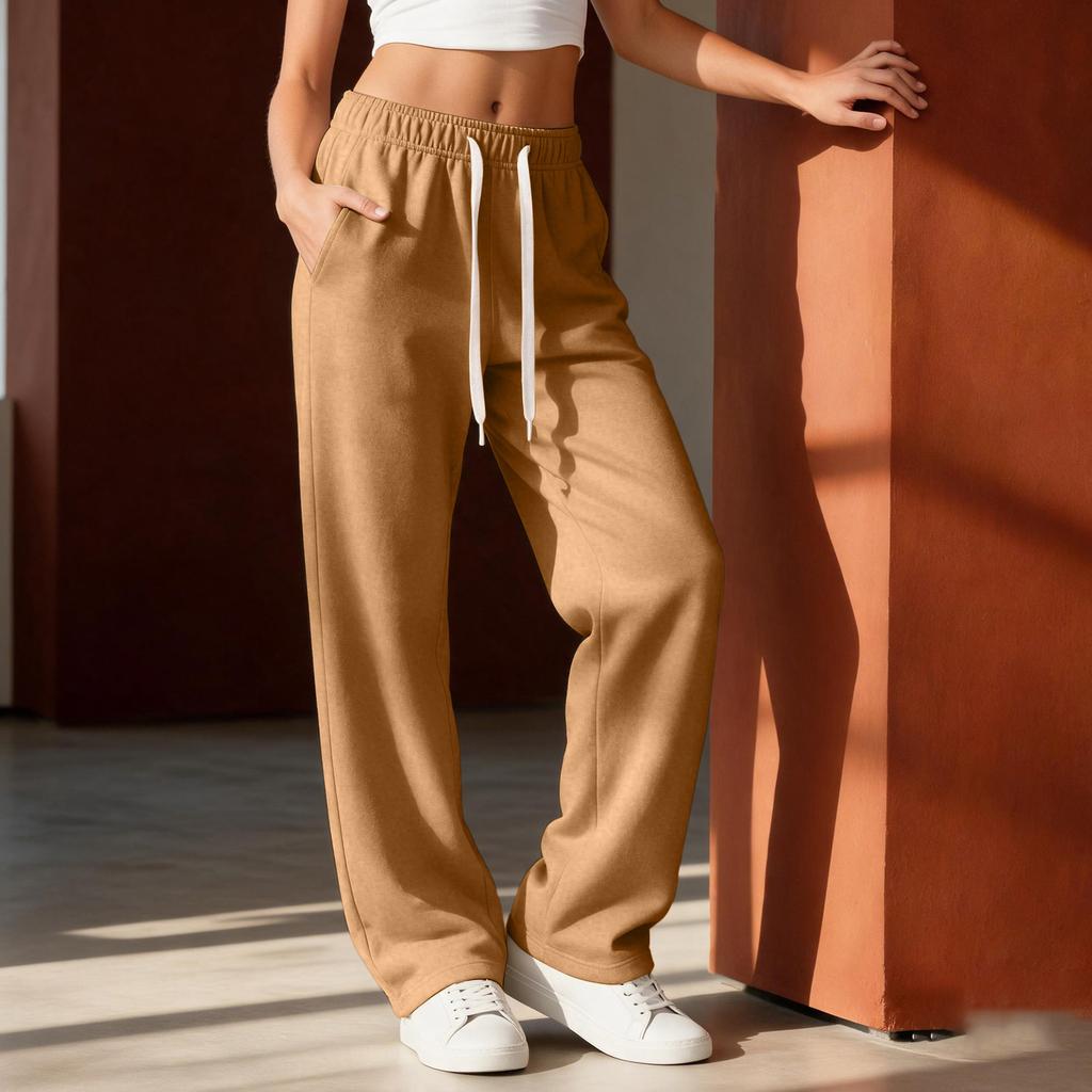 Women's Casual Wide Leg Sweatpants with Drawstring Loose Fit Joggers