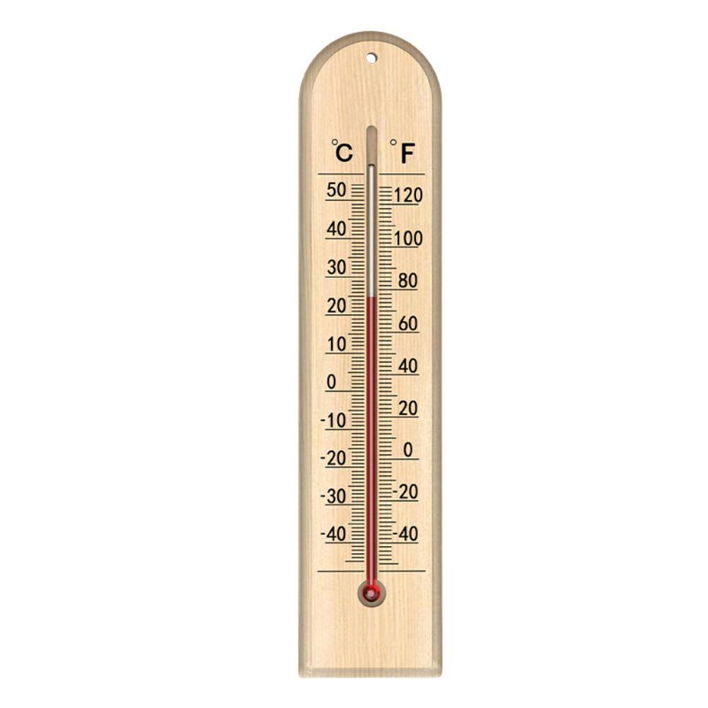 Wooden Thermometer Wall Mounted Thermometer Analog Thermometer