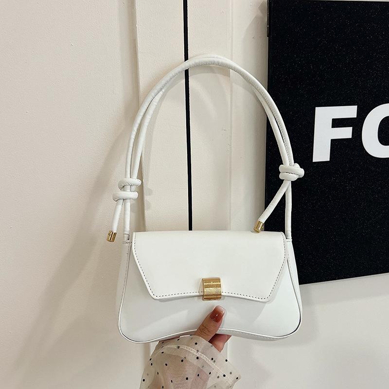 Women Retro Small Baguette Bag Vintage Underarm Shoulder Crossbody Handbag For Ladies