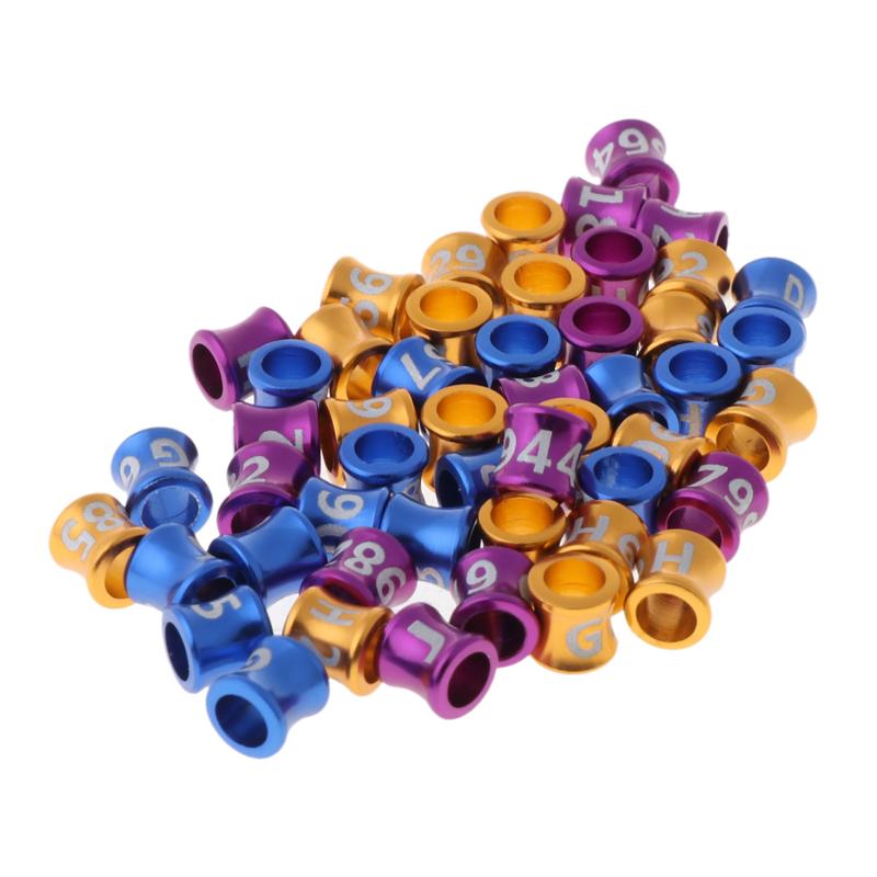 50 Pcs Dove Bands Bird Foot Ring Species Identify Training Rings Pet Bird Label Sign for Pigeon Chicks Small Poultry Supplies