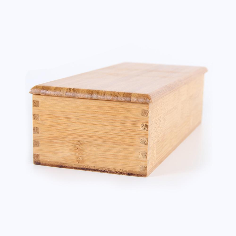 Wood Color Multi-grid Kitchen Cutlery Organizer Dining Room Counter Cutlery Arrangement