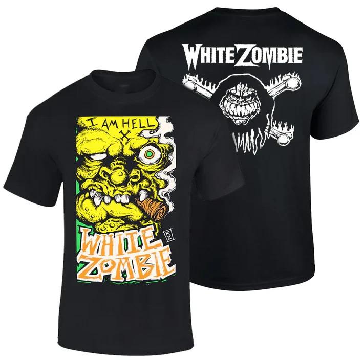 White Zombie I Am Hell Unisex Shirt Cotton Gift Tee L