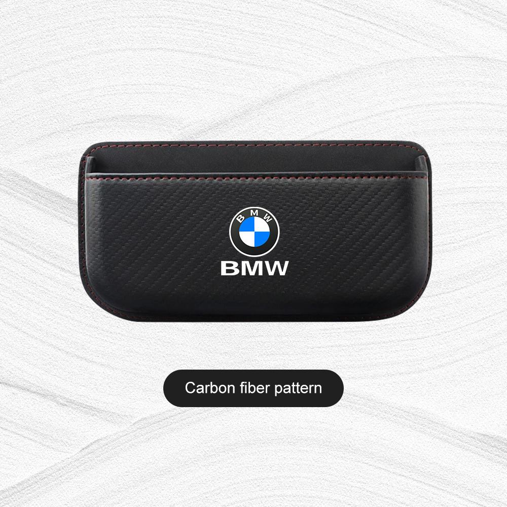Leather Car Side Pocket Organizer Bag For BMW M M3 M5 E36 E39 E46 E60 E91 F48 F25 F15 F10 F01 X1 X3 Door Adhesive Storage Pouch npmk56