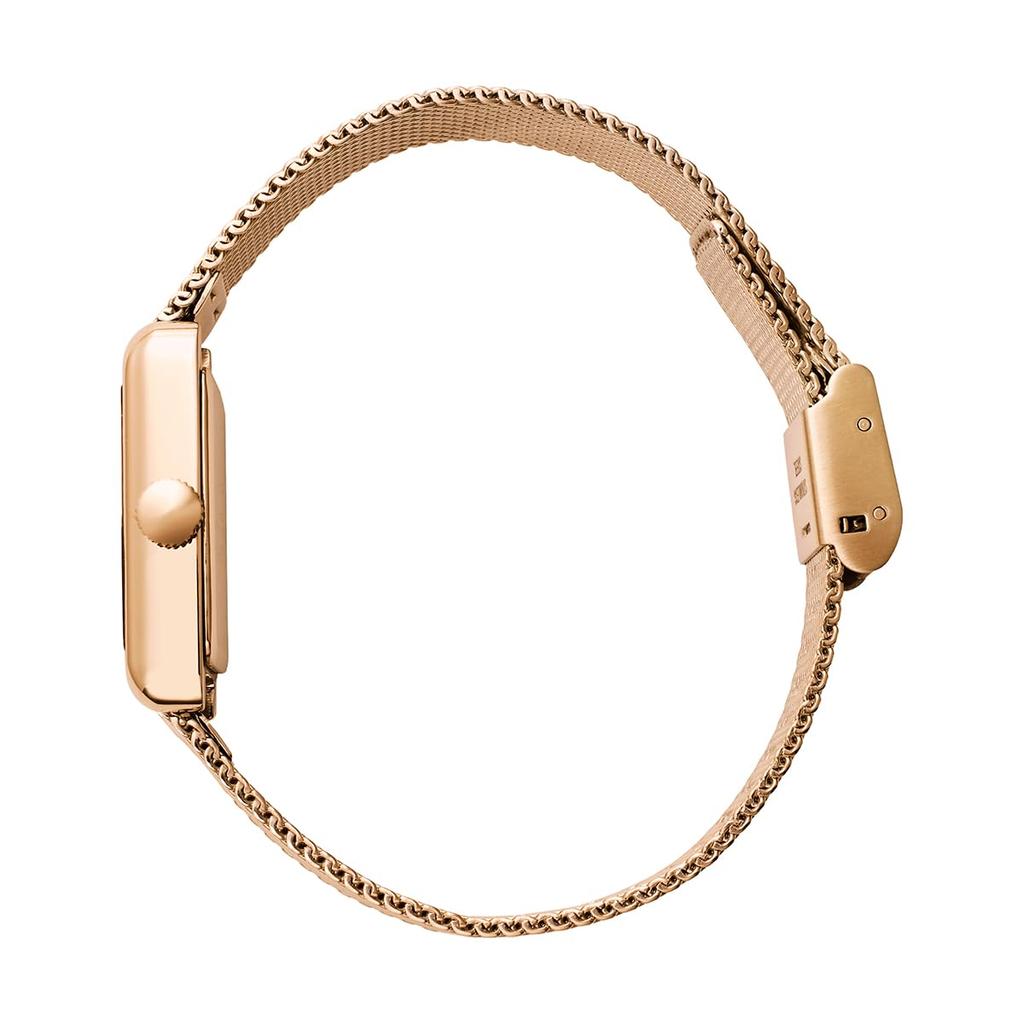 Authorized Dealer [MATOW] MATOW Women's Watch mw004002 [Tsuki] Oborozuki Square Rose Gold Mesh Watch