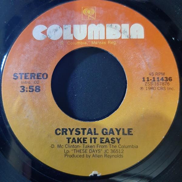 

7inch Record CRYSTAL GAYLE - Take It Easy 1111436 Columbia 1980 US Folk Used