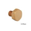 Wall Hooks Wood Clothes Coat Hook Screw Design Key Holder Hooks For Hanging Beech Wood Hat Clothes Rack Nordic Home Accessories