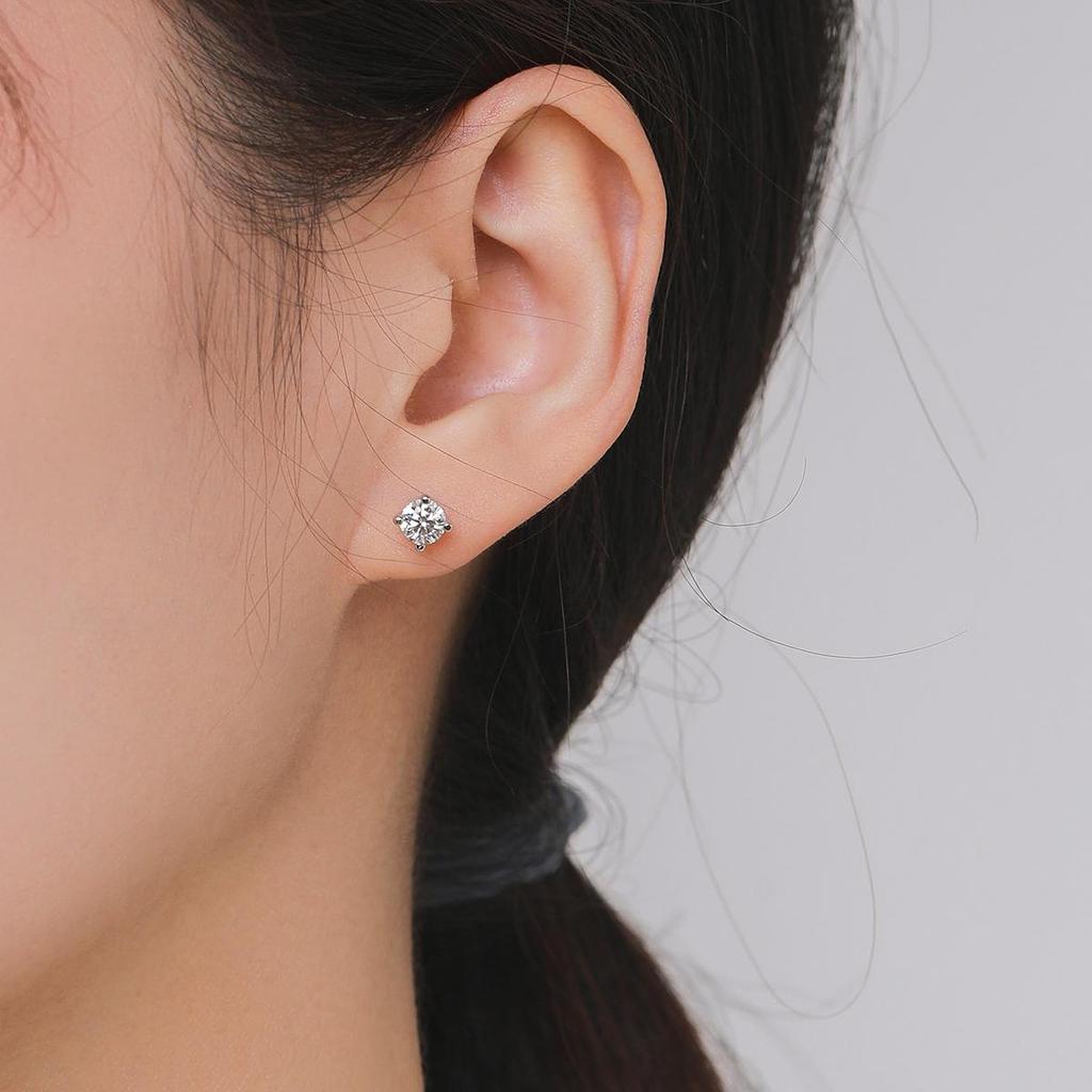 Modian Moissanite 1CT 2CT D Color VVS1 EX Luxury Stud Earrings 925 Sterling Silver Sparkling Earrings For Women Wedding Jewelry