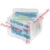 Transparent Photo Storage Boxes with 6 Inner Photo Cases Greeting Card Storage Box  Stickers