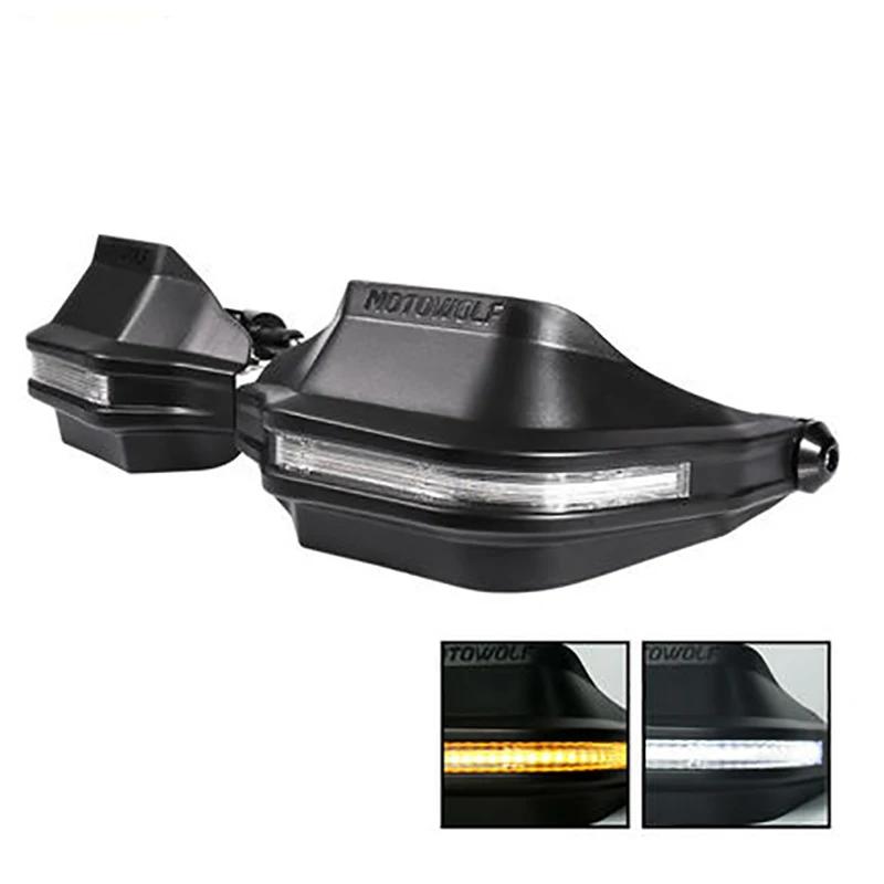 For HONDA NC750X CB300R CB190 CB150R Hand Guard Handle Protector Shield Windproof Handlebar HandGuards With LED turn Motorcycle