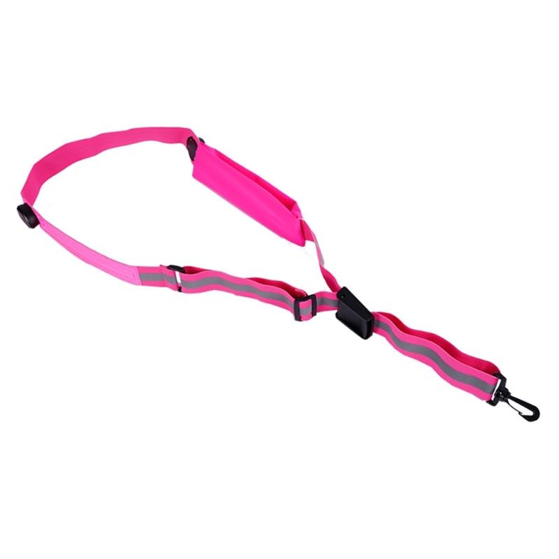 Wiederaufladbarer USB LED Reflektierender Gürtel Schärpe Verstellbare Länge Laufgürtel