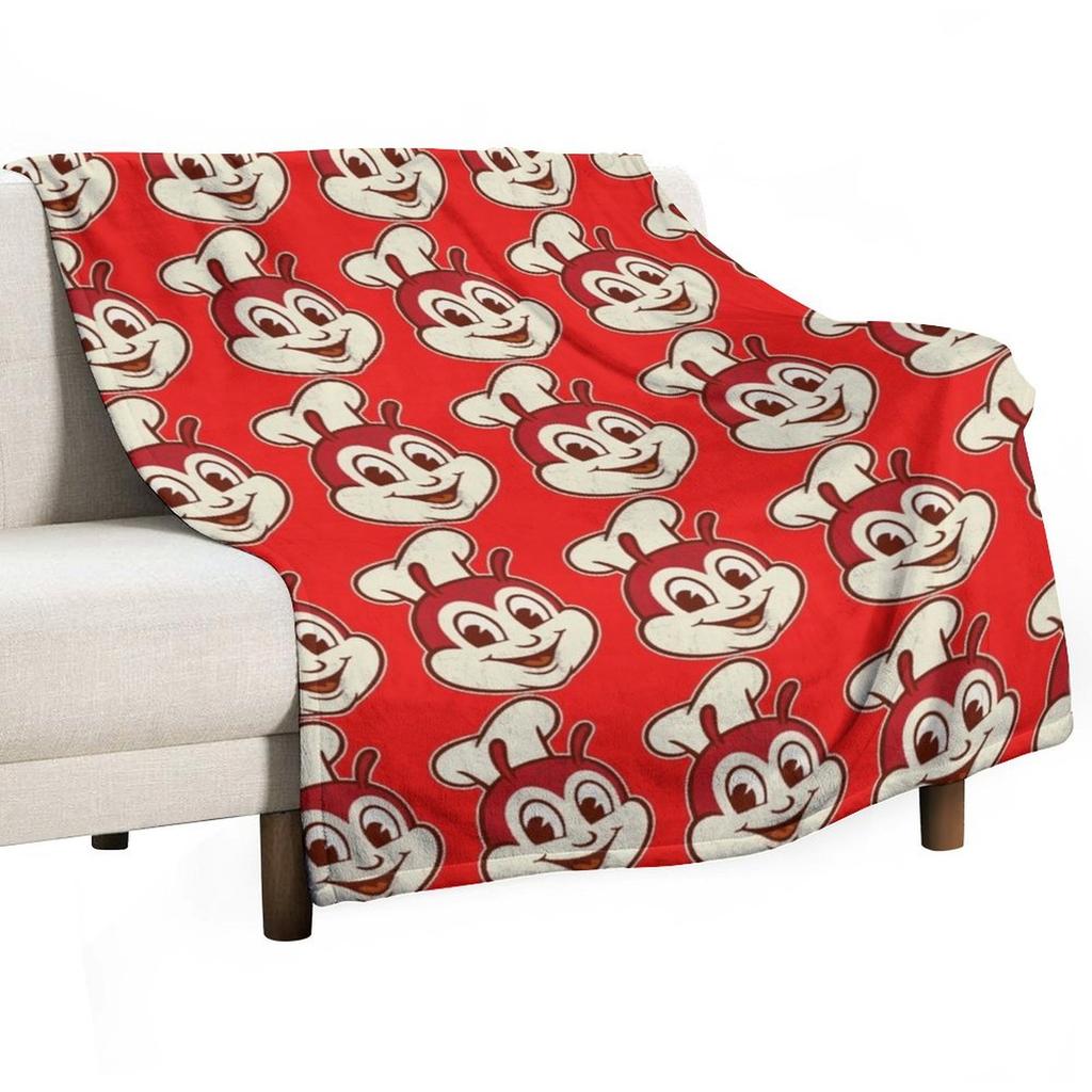 Jollibee Fast Food Throw Blanket Furrys manga Summer Travel Blankets