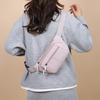 Women's Waterproof Nylon Convertible Waist Pack with Adjustable Strap Large Capacity Crossbody Chest Bag for Outdoor Activities