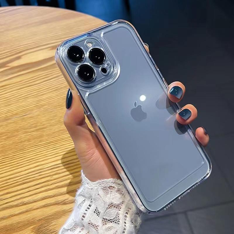 

For IPhone16 Fine Hole Acrylic Space Shell for Apple 14/15promax Mobile Phone Case Transparent Anti-fall Cover For Apple 7Plus/8Plus