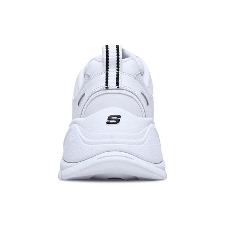 Skechers Kozmiks Mesh Synthetic Leather Lace-Up Low-Top Dad Shoes Women Sneakers White 88888327-WHT