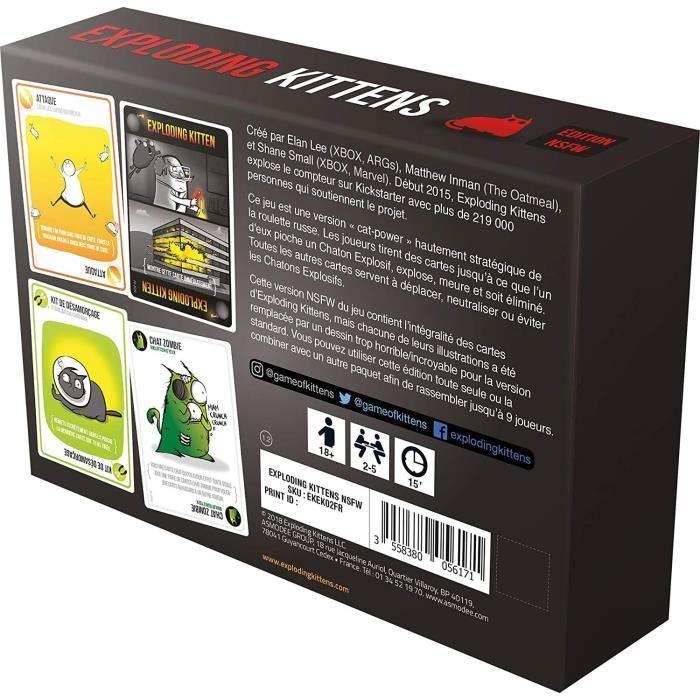 Jeu De Cartes - Exploding Kittens : NSFW Edition - Asmodee - Jeu D'ambiance Adulte