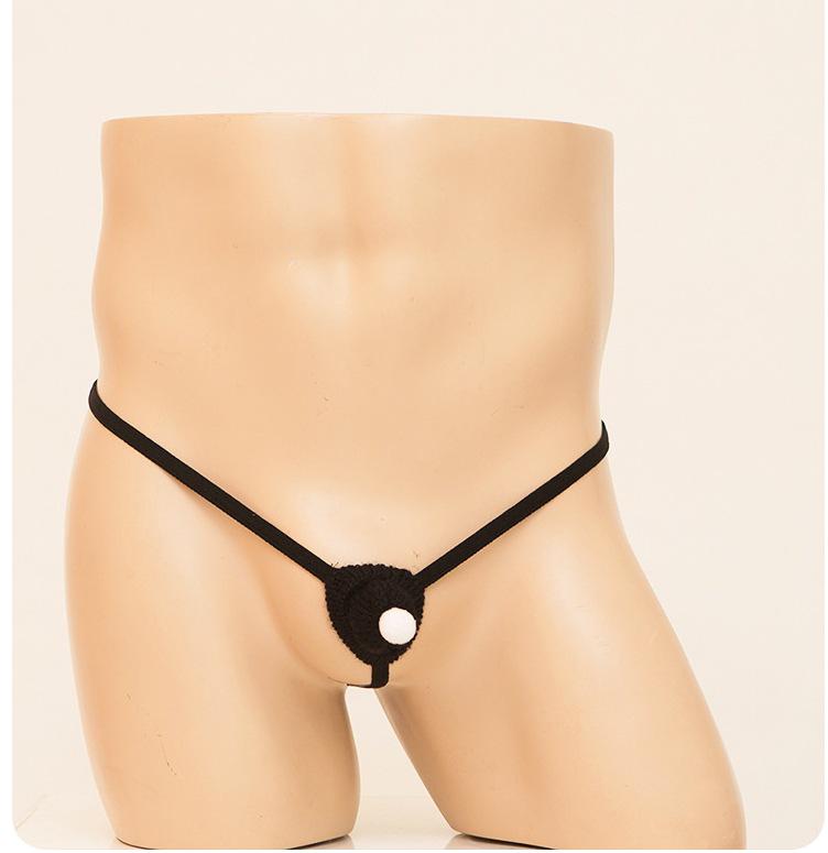 Pălărie de Crăciun pentru bărbați, lenjerie tanga cu decupaj cu eliberare rapidă