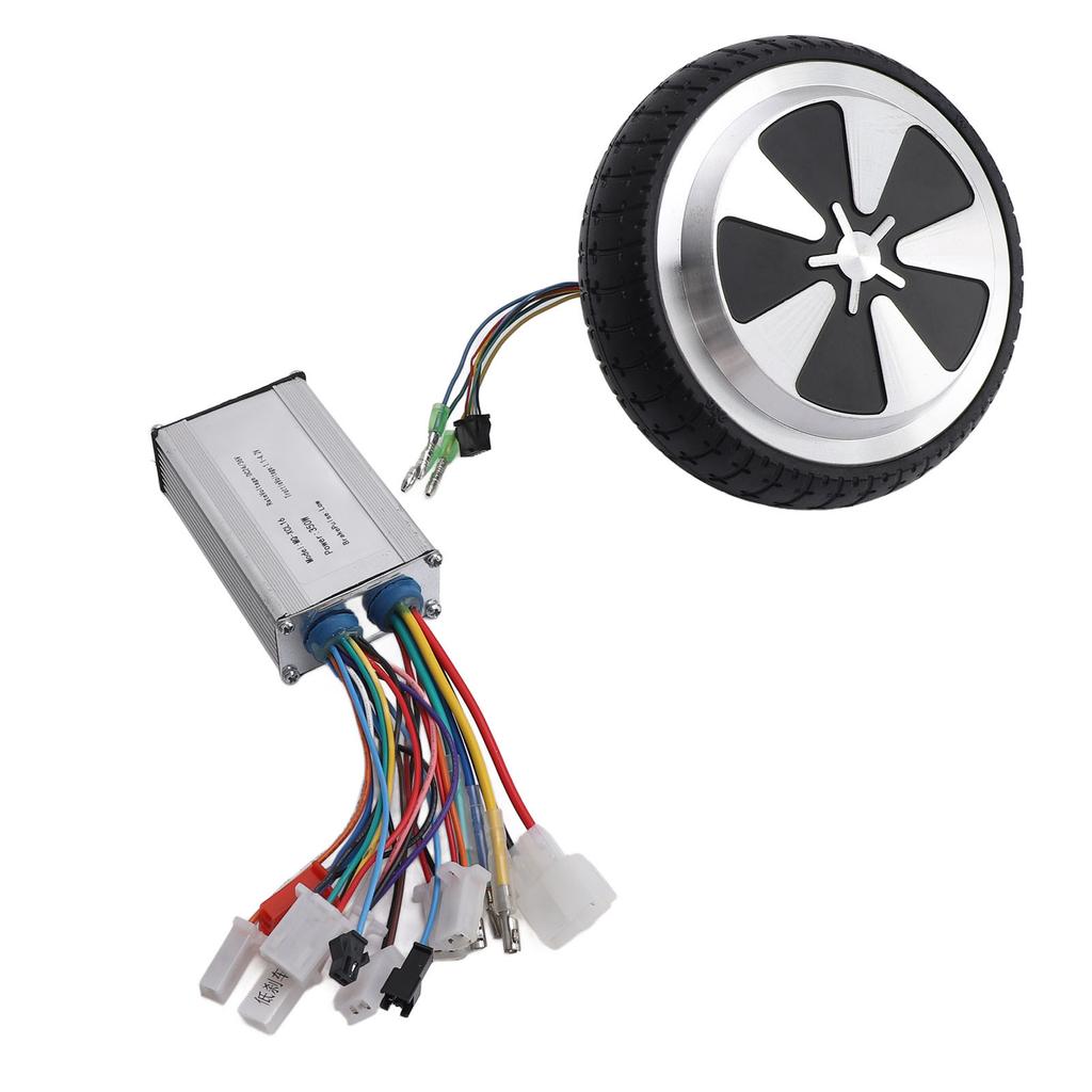 24 36V 350W Controller Rubber Aluminum Alloy Low Noise 6.5inch Hub Motor Wheel for Balance Bicycle