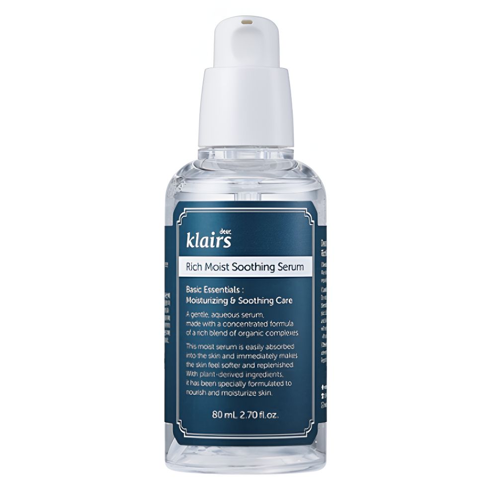 Klairs Rich Moist Soothing Serum Deep Hydrating Sensitive Skin Facial Serum 80ml
