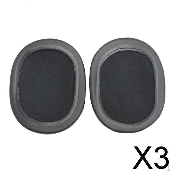 3x Replacement Ear Pads Cushions Cover for Audio-Technica ATH- SR5BT Black