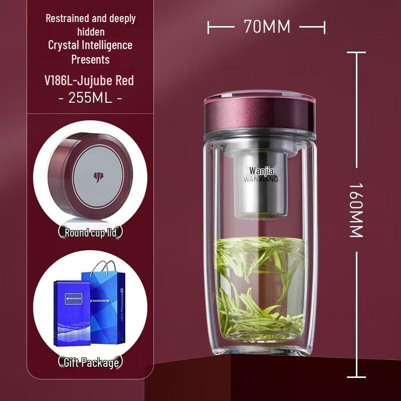 

WANXIANG Double-Wall Glass Mug Gift Set