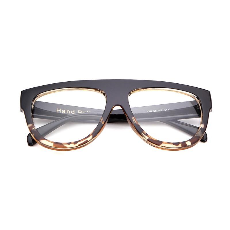 

Fashion Vintage Rivets Top Pilot Sunglasses Women Men Designer Vintage Tortoise Large Square Sun Glasses Gradient Shades S41