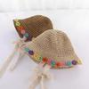 Kids' Sun Hat: Cute Lace-Tie Straw Hat for Parent-Child Sun Protection
