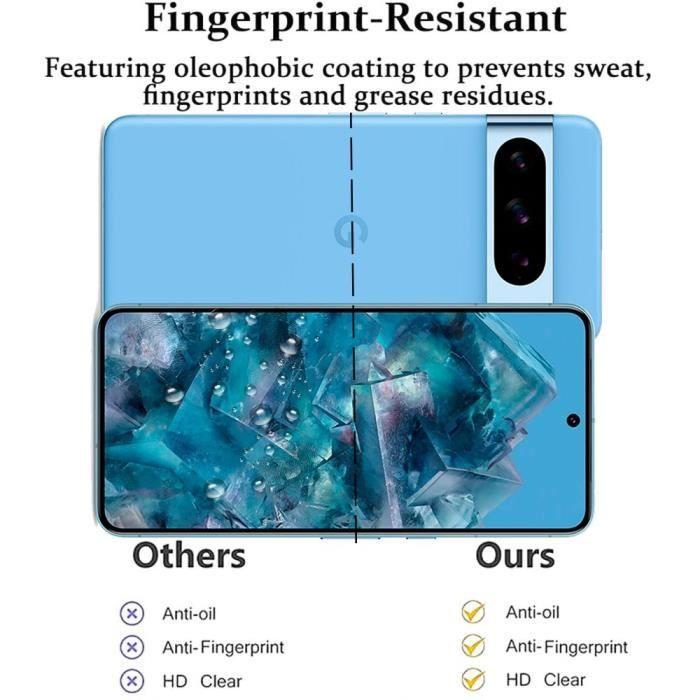 Displayschutzfolie - Google - Pixel 8 Pro - Gehärtetes Glas - 3er-Pack - Kratzfest - Ultradünn