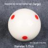 Large Crystal Six-Red Dot Cue Ball