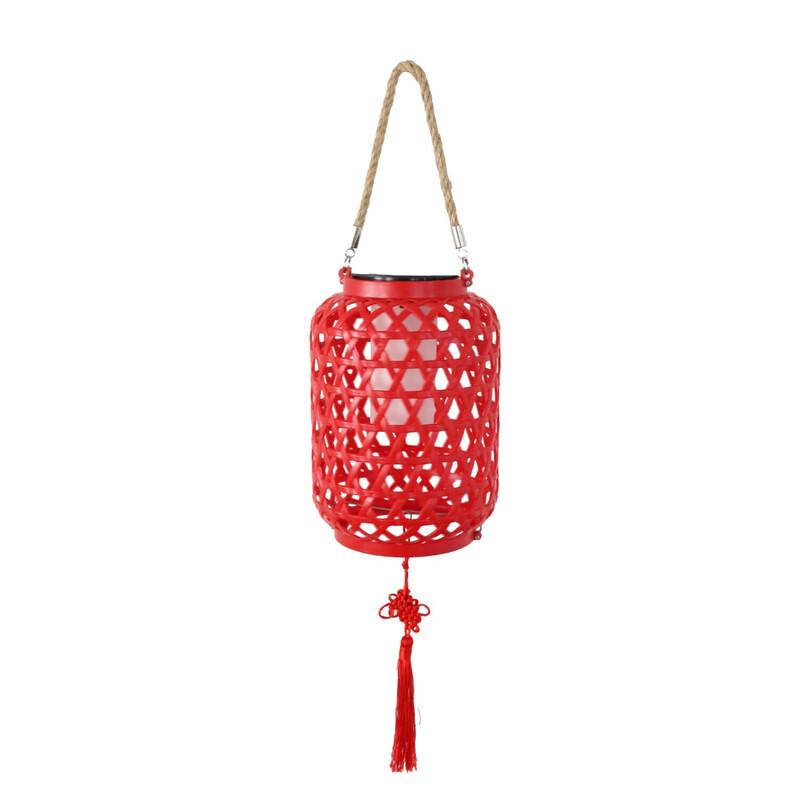 Nu Feng Solar Bamboo-Style Outdoor Lantern Light