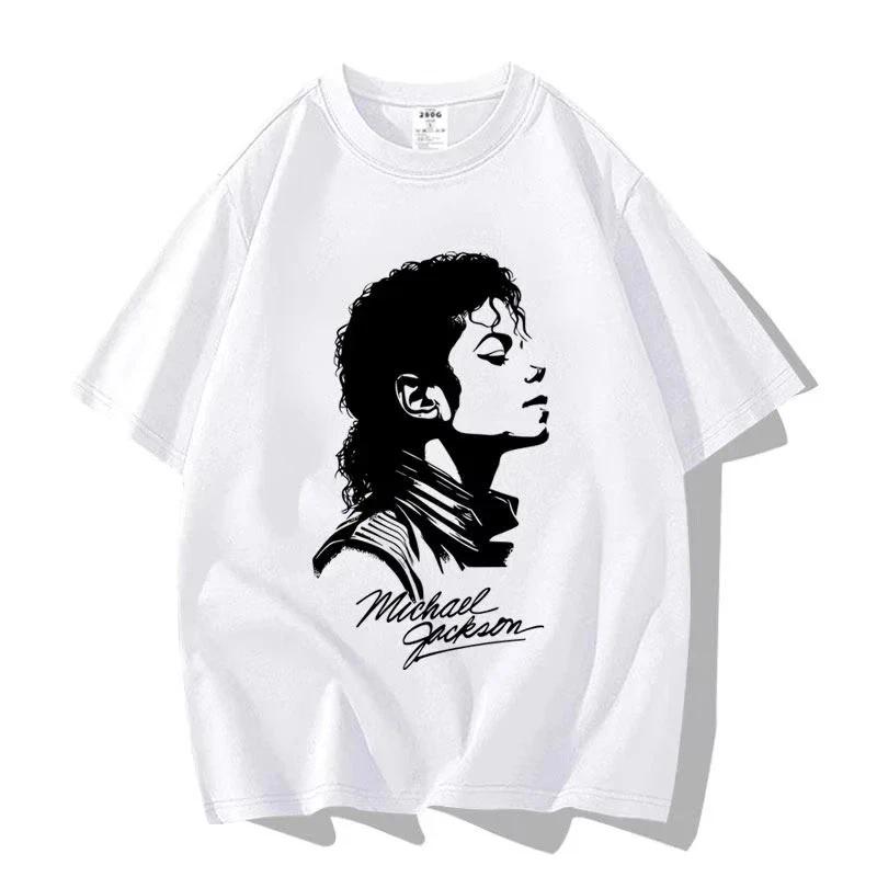 Michael Jackson Pure Cotton T-Shirt MJ King Of Pop Unisex T-Shirt Top Tees L