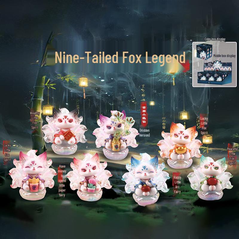 Neunschwänziger Fuchs Treibsand Blind Box: Elegante Dekoration für Schlafzimmer & Wohnzimmer