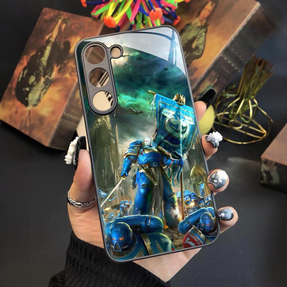 W-Warhammerss 40k Game Phone Case For Samsung Galaxy S24 S23 S22 S21 S20 A24 A34 A54 A53 Note20 M54 Fe Ultra Plus Glass