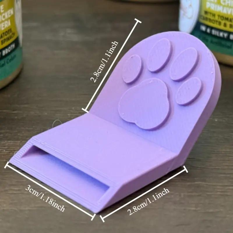 5Pcs Ergonomic Non-Slip Grip Pet Can Opener with Ergonomic Handle Durable Plastic Kitchen Tool for Cat & Dog Food Cans