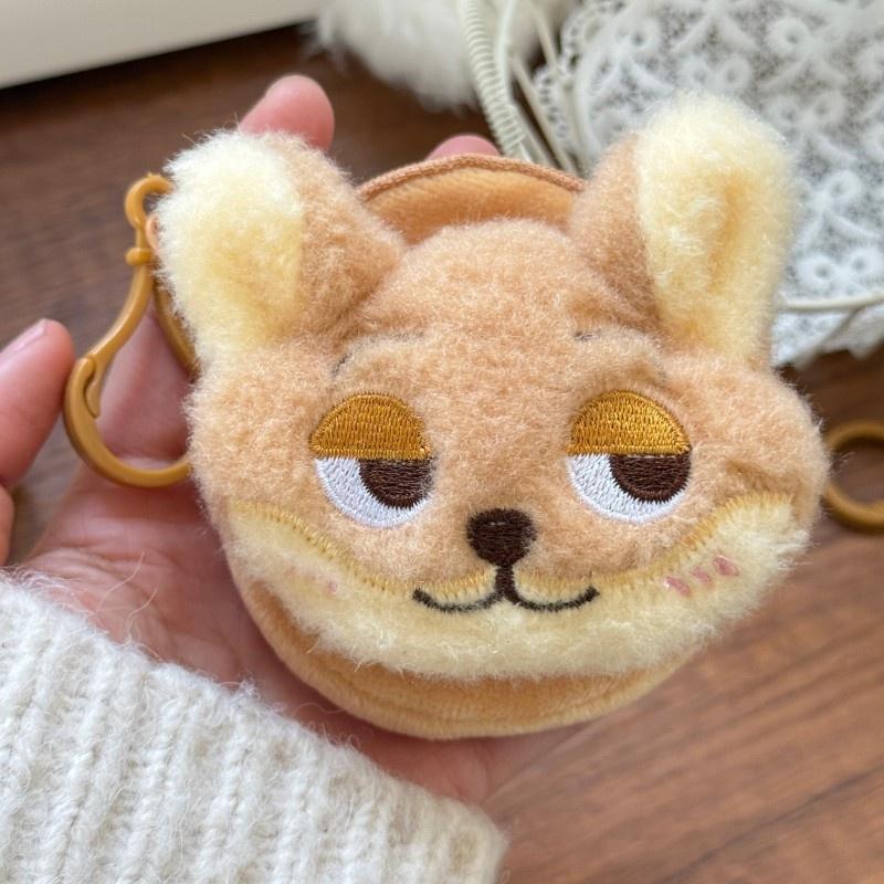 Kawaii Anime Cartoon Plush Wallet Coin Purse Headphone Bag Student Storage Bag Keychain Birthday Christmas Gift