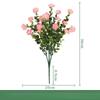 3pcs Simulation Flower Plastic Eucalyptus Leaf Bouquet Restaurant Decoration Artificial Eucalyptus Green Plant Silk Fake Flowers