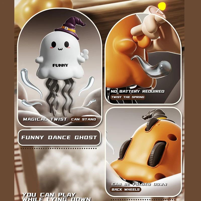 Dancing Ghosts&Dancing Corn Kids Clockwork Pet Toys Cartoon Interactive Baby Crawling Toys Dance Toys Halloween Christmas Gifts