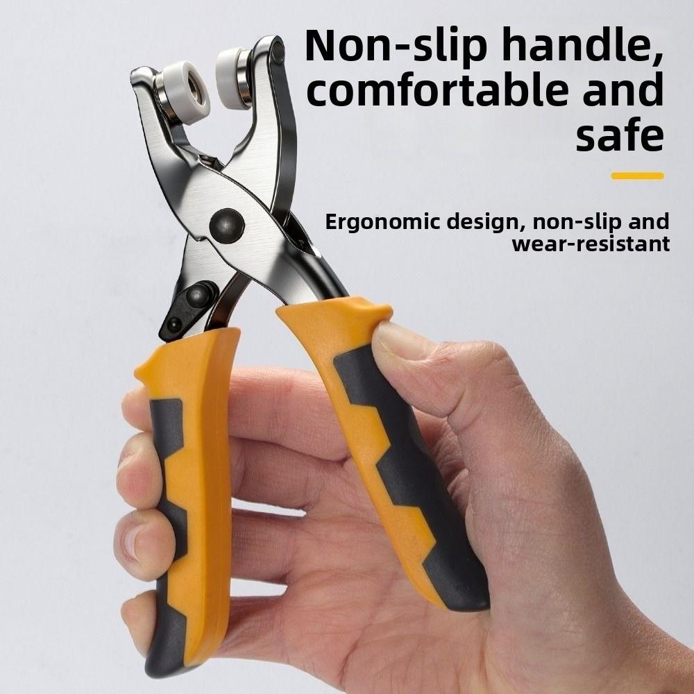 Foratubo Mano con Occhielli Pinza Rivettatrice Metallo per Lavorazione Pelle Progetti Fai da Te