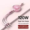 100W Type-C 3-in-1 Fast Charging Cable for Huawei, Android, and Apple Devices