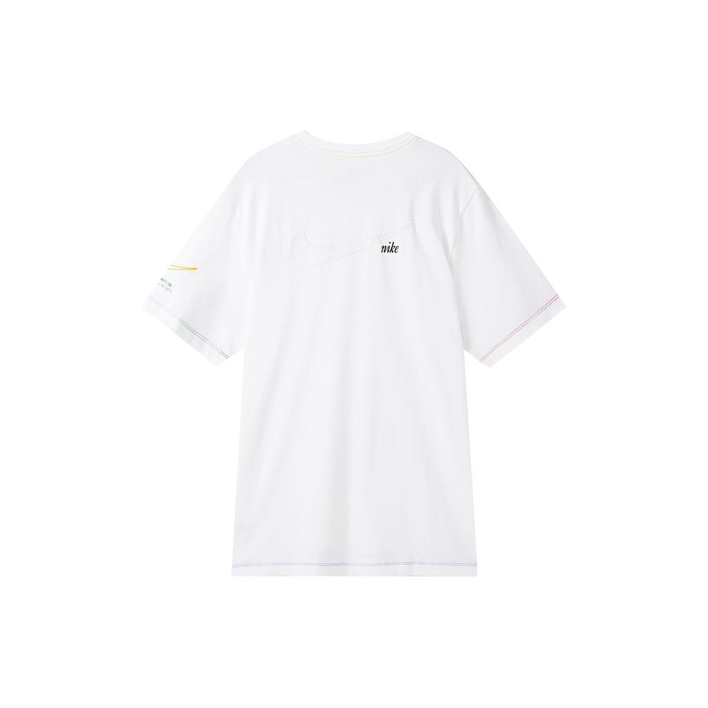 Nike NSW Swoosh 50 Breathable Printed Short Sleeve T-Shirt Men Tops White DJ1394-100