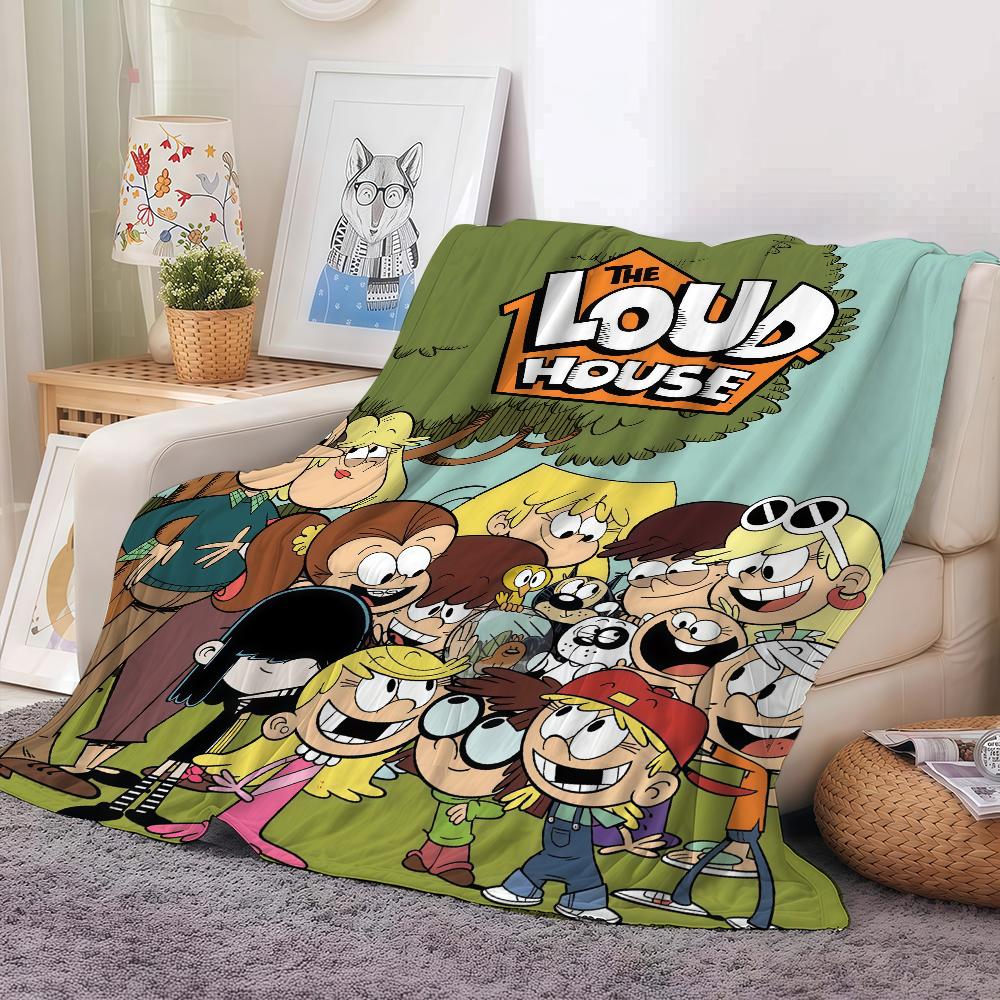 Coperta Cartoon T The L loud H house Per Divano Ufficio Letto Aereo Viaggio Dormire Leggere Rilassarsi Campeggio Morbida E Calda