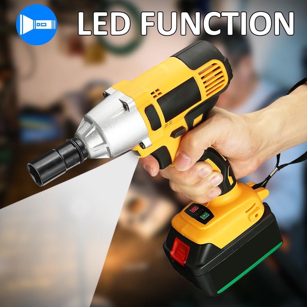 1/2'' 21800mAh Cordless Impact Wrench Drill Li-on Battery Hand DIY Tool NEW 220V