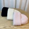 Neue Pailletten-Kaninchenfell-Mütze Damen Herbst und Winter Koreanischer Stil Lässig All-Match Strickmütze Verdickt Kältefest Warm Kaltmütze