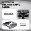 Portable 2 Din Car Fascia Radio Panel DVD Frame Install Kit For FORD Transit Connect, Tourneo Connect 2014 2015
