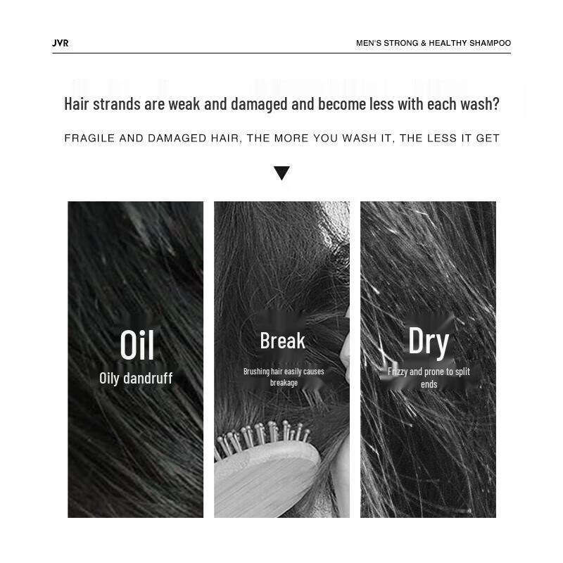 JVR Men's Anti-Dandruff & Hair Strengthening Shampoo