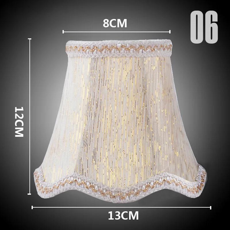 Simple Chandelier Lamp Shade Retro Candle Chandelier Cloth Lampshade Nordic Style Modern Lamp Cover For Home Decoration