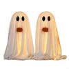 2 Bucăți Spectre din Pânză de Halloween și Decorațiuni Luminoase cu Dovleac Pentru Amenajări Interioare de Festival
