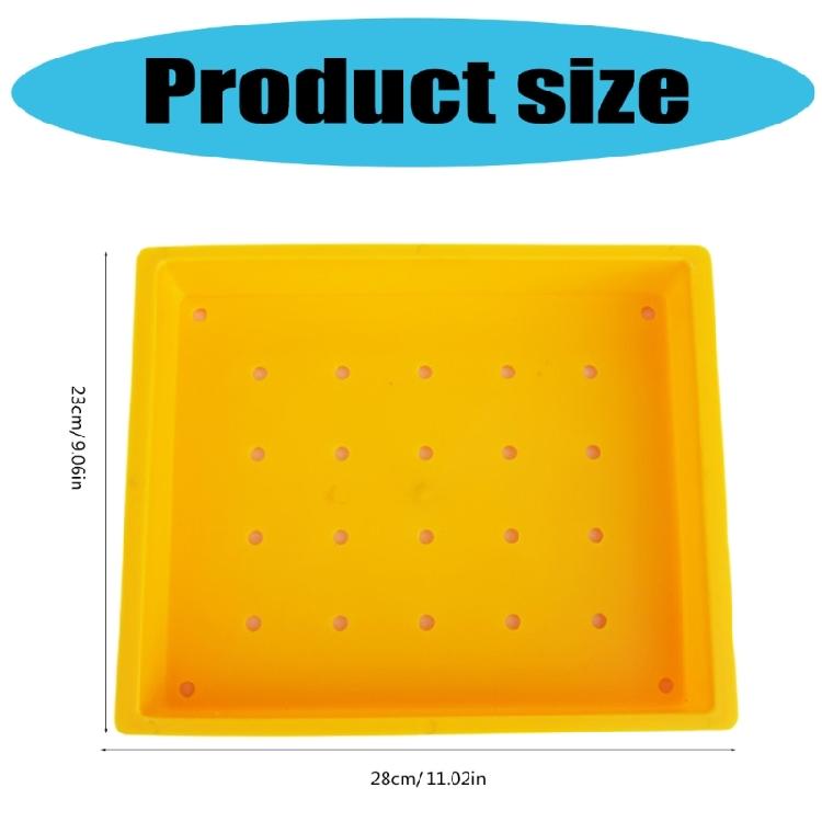 Portable Golf Practice Ball Holder Plastic Golf Ball Dispenser Tray with Hole for Outdoor Home Indoor Office Golfer