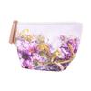 Kawashima Selkon KEITA KAWASAKI W21 X H12 X Elegant Floral Pattern Pouch, Lilac/Violet, D10cm, GF1387,