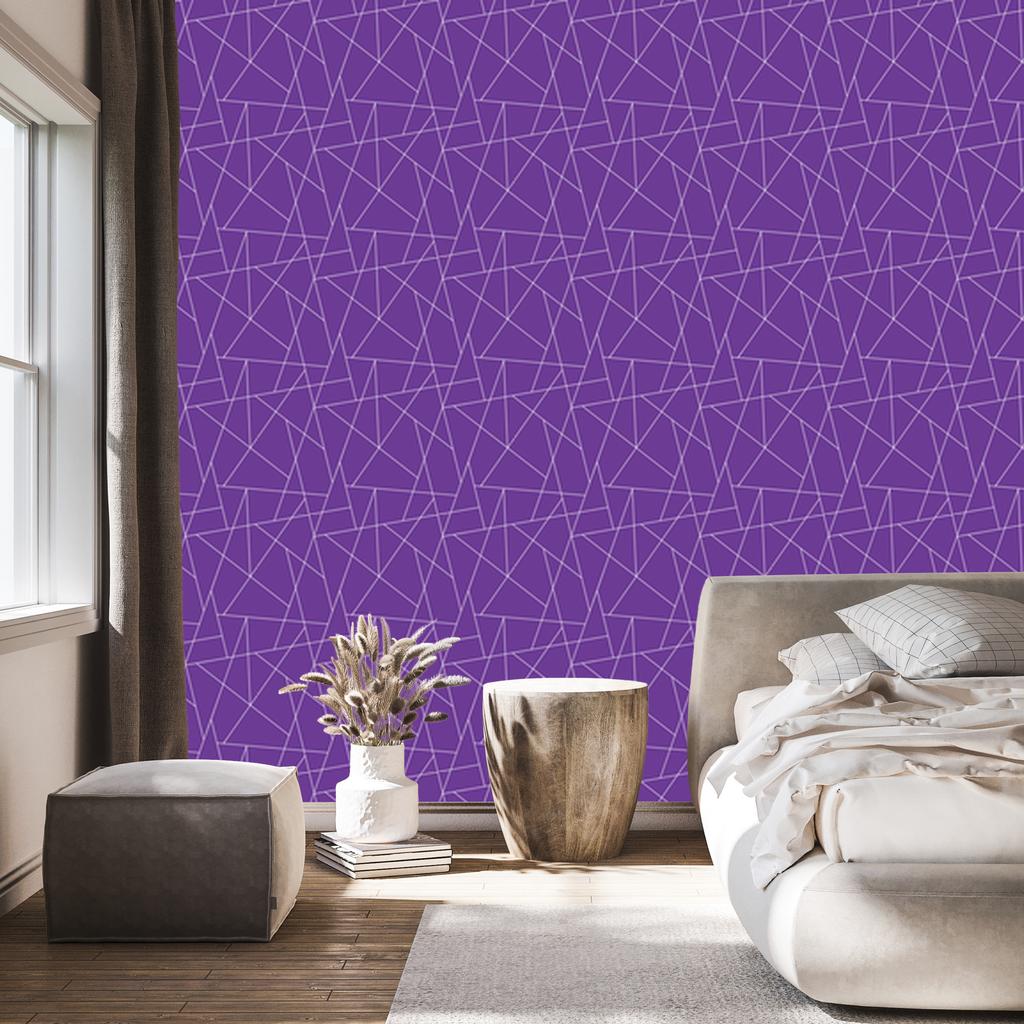 Wallpaper Geometric pattern purple, fine detail 50x1000
