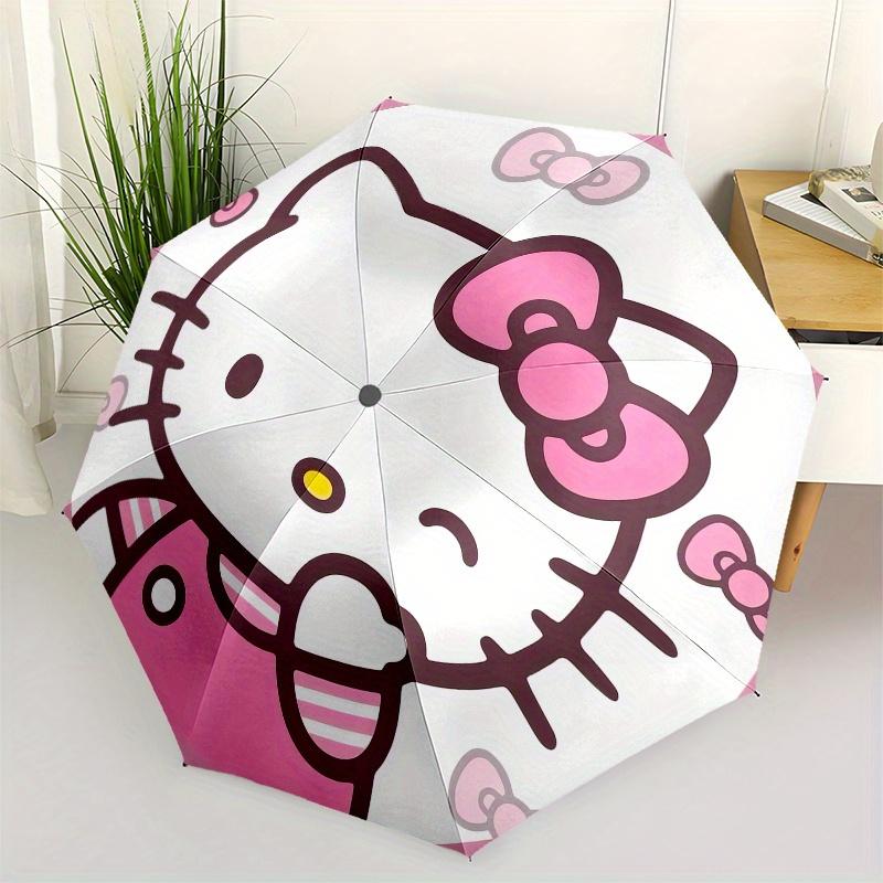 

Hello Kitty,Bow Automatic Umbrella-Foldable, Durable 8-Bone Design, Compact and Stylish, Great for Camping, Halloween, Christmas, Mother s D